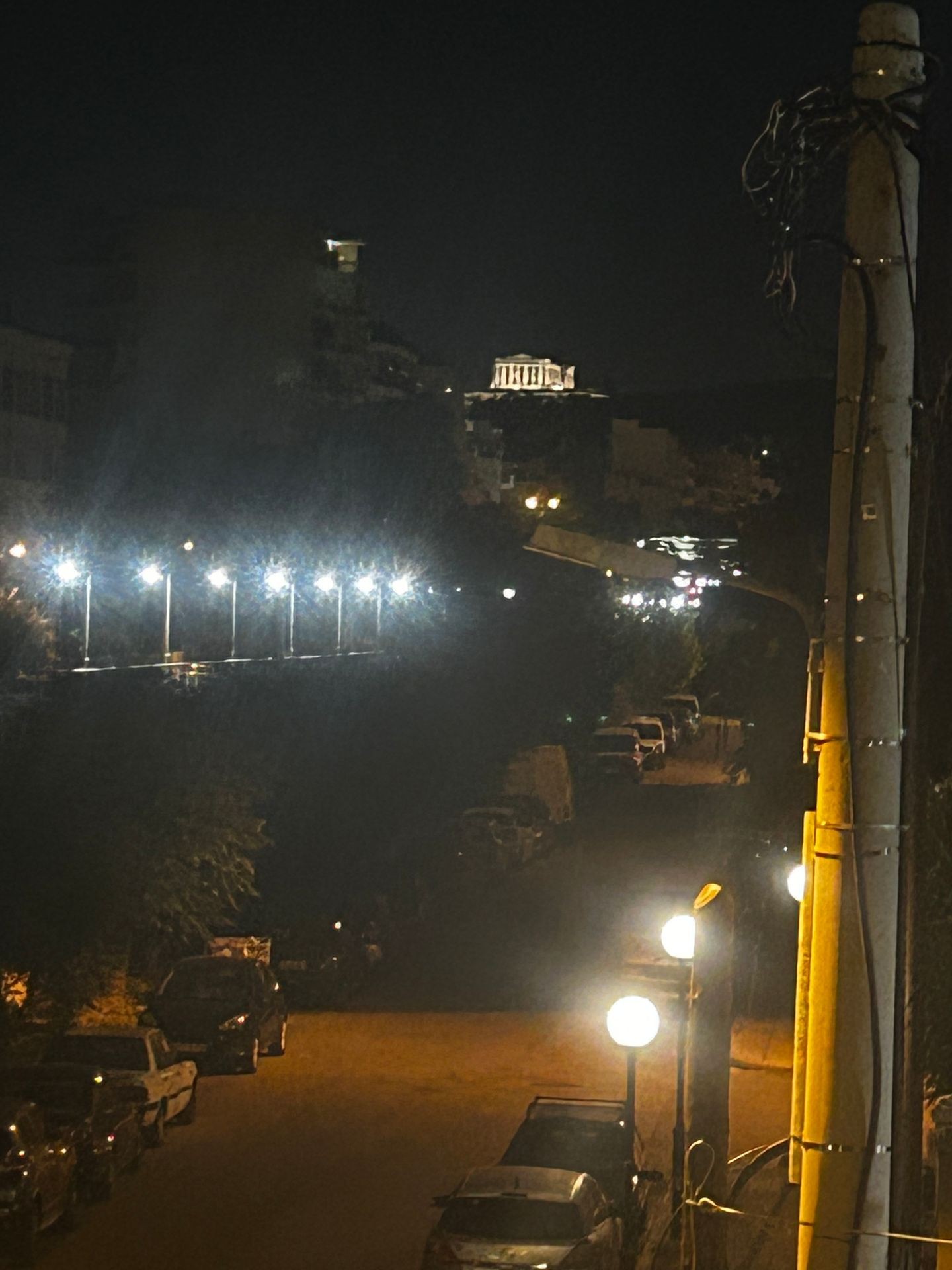 view by the night in neighbour